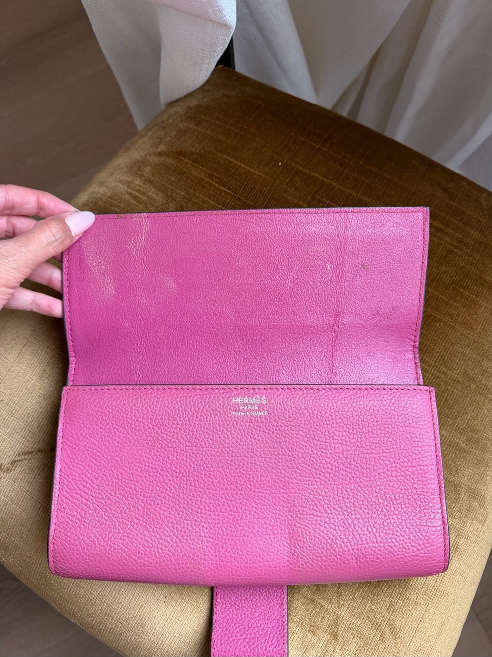Hermès Medor Clutch / Wallet – Pink Leather - Picture 2 of 7